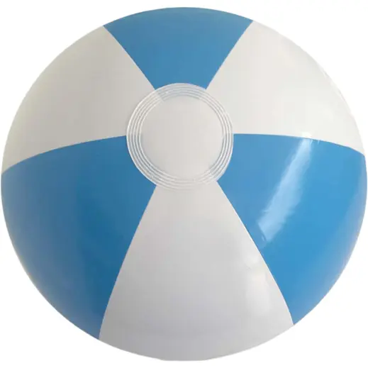 40cm Two-Tone Beach Ball Light Blue-White